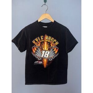 Kyle Busch‎ NASCAR Joe Gibbs Racing #18 T-Shirt Mens Medium Black